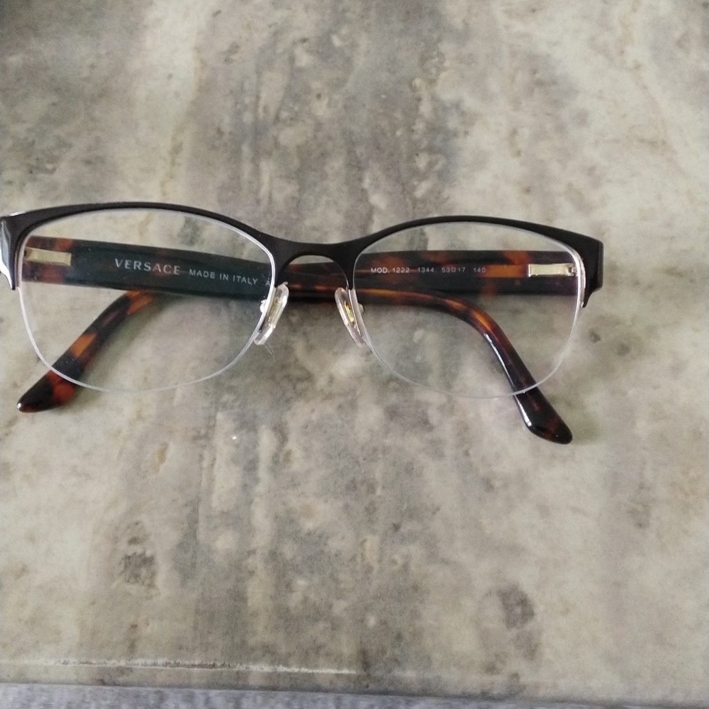Versace MOD 1222 1344 Semi-Rimless Eyeglasses